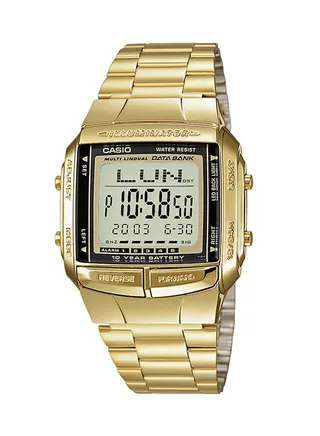 Women's Data Bank Digital Watch DB-360G-9A - 40 mm - Gold 