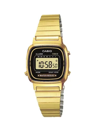 Women's Water Resistant Digital Watch LA670WGA-1DF - 25 mm - Gold 