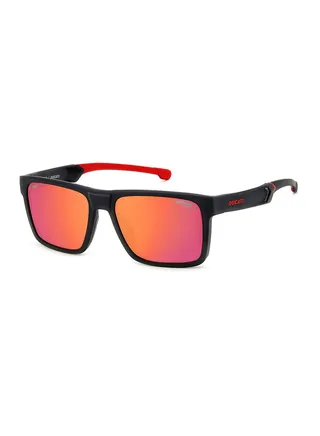 Men's UV Protection Rectangular Sunglasses - Carduc 021/S Black Red 55 - Lens Size: 55 Mm 