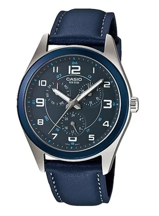 Men's Analog Round Shape Leather Wrist Watch MTP-1352L-2BVDF - 40 Mm 