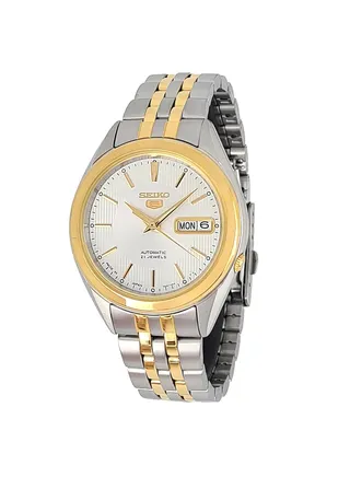 Men's Round Shape Stainless Steel Analog Wrist Watch - Silver - SNKL24J1 