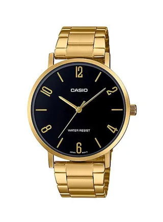 Men's Stainless Steel Analog Watch MTP-VT01G-1B2UDF - 46 mm - Gold 