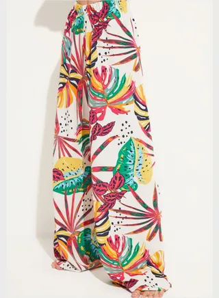 Floral High Waist Pants