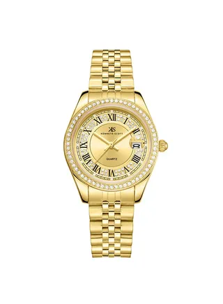 Women's Analog Tonneau Shape Stainless Steel Wrist Watch K23544-GBGC - 36 Mm 