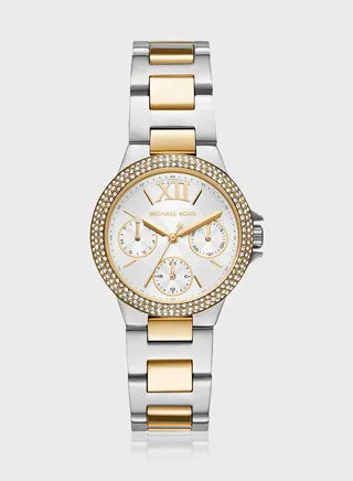 Classic Steel Strap Analog Watch 