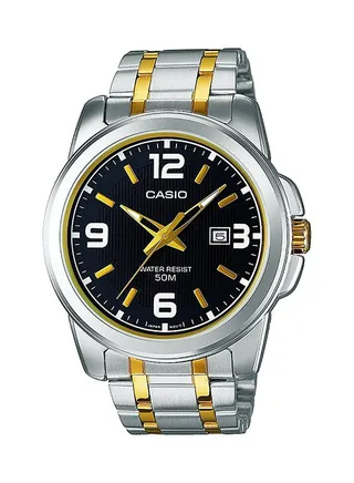 Men's Enticer Analog Watch MTP-1314SG-1AV - 45 mm - Silver/Gold 