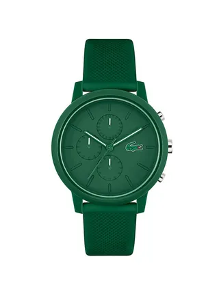 Men's Chronograph Round Shape Silicone Wrist Watch 2011245 - 43 Mm 