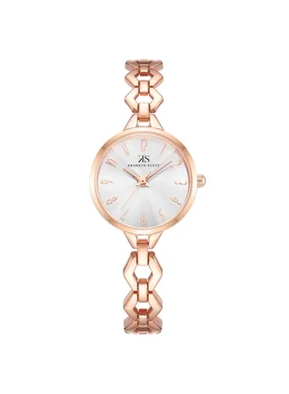 Women's Analog Round Shape Stainless Steel Wrist Watch K23508-RBKS - 28 Mm 