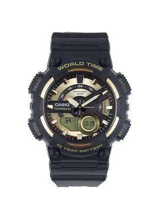 Men's Water Resistant Analog & Digital Watch AEQ-110BW-9AVDF - 52 mm - Black 