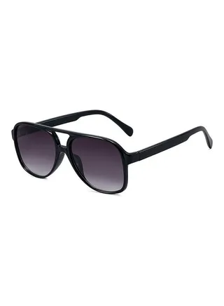 Retro Large Plastic Aviator Sunglasses 