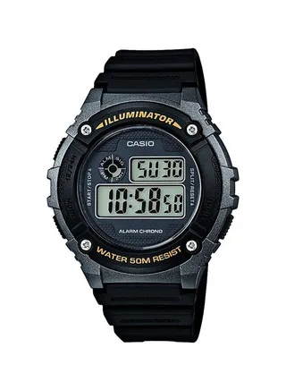 Men's Youth Digital Watch W-216H-1BVDF - 46 mm - Black 