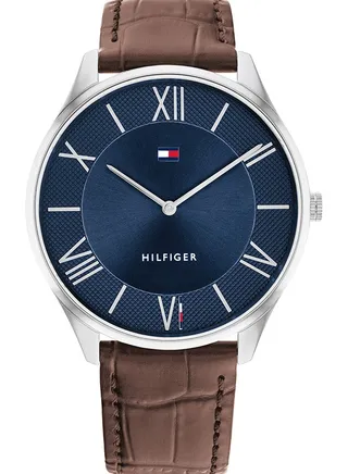 Men's Analog Round Shape Leather Wrist Watch 1710536 - 43 Mm 