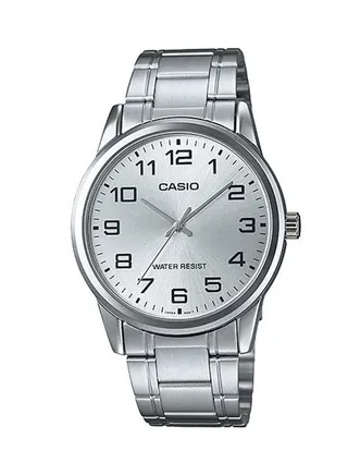 Men's Water Resistant Analog Watch MTP-V001D-7B - 38 mm - Silver 