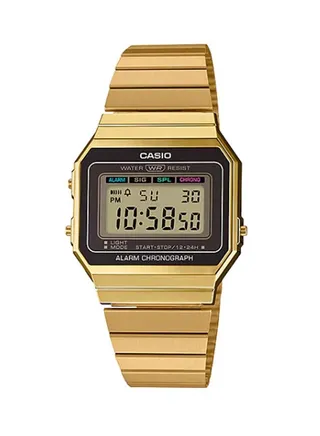 Stainless Steel Digital Wrist Watch A700WG-9ADF 
