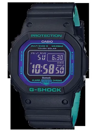 G-shock Digital Resin Bnad Purple Dial Men's Watch GW-B5600BL-1DR 