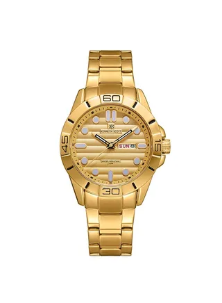 Men's Analog Tonneau Shape Stainless Steel Wrist Watch K22043-GBGC - 44.3 Mm 