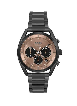 Men's Chronograph Round Shape Stainless Steel Wrist Watch 1514095 - 44 Mm 