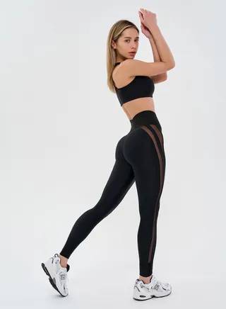 Bona Fide Premium Quality Leggings for Women with Unique Design and Push Up - High Waisted Tummy Control Legging 
