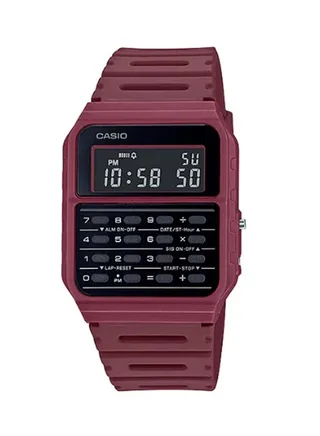 Resin Digital Wrist Watch CA-53WF-4BDF - 33 mm - Maroon 