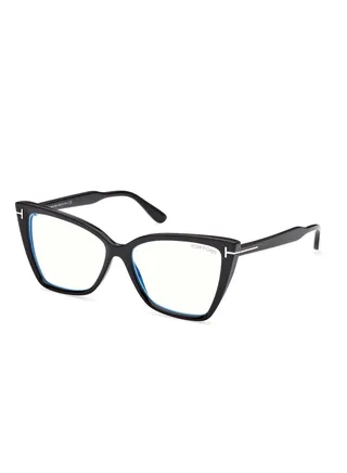 Women's Cat Eye Eyeglass Frame - FT5844-B00155 - Lens Size: 55 Mm 