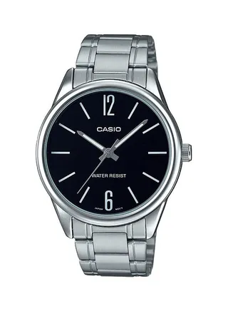 Men's Water Resistant Analog Wrist Watch MTP-V005D-1BUDF - 47 mm - Silver 
