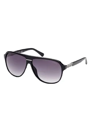 Gu00039 01B Black Aviator Sunglasses 