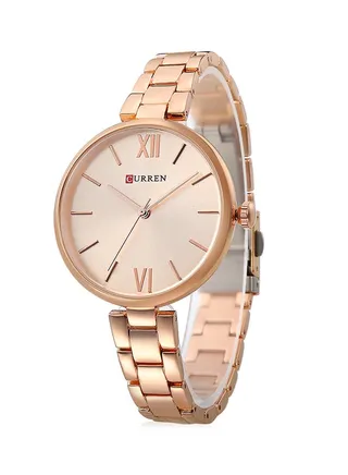 Women's Water Resistant Analog Watch 9017 - 35 mm - Rose Gold 