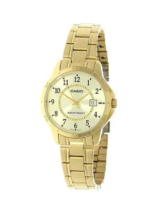 Women's Dress Analog Watch LTP-V004G-9B - 35 mm - Gold 