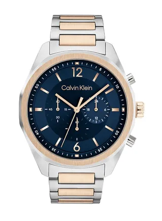 Men Chronograph Round Shape Stainless Steel Wrist Watch 25200265 45 mm 