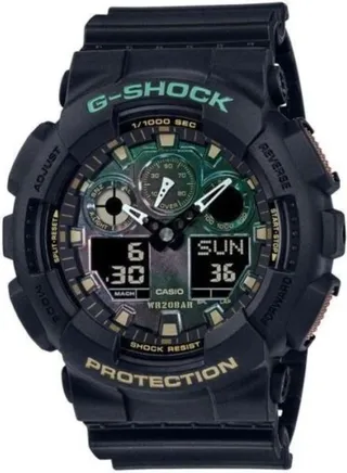 G-Shock Rusted Iron Design Analog Digital Men's Sport Resin Band Watch GA-100RC-1ADR 