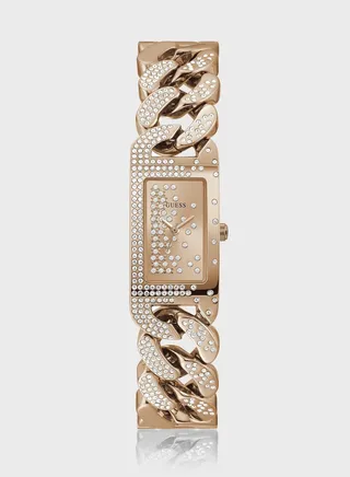 Steel Strap Starlit Analog Watch
