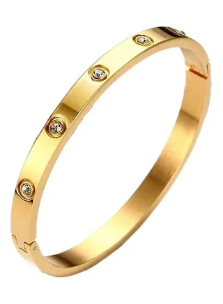 Love Bracelet Bangle for Women Gilrs with Cubic Zirconia Stones Stainless Steel Hinged Jewelry with Crystal Oval Bracelet Best Gifts for Love with Valentine's Day Birthday 