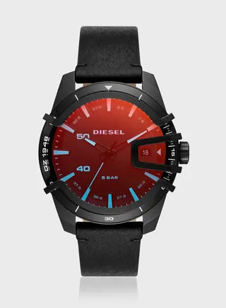 Dz1948 Leather Strap Watch