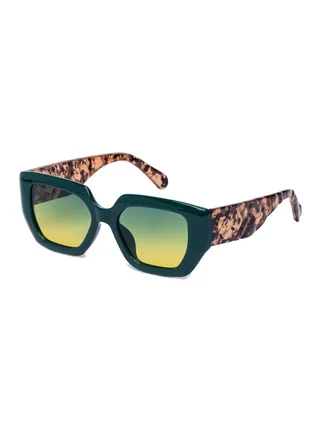 Stylish Polarized D-Frame Sunglasses For Women and Men Animal Print