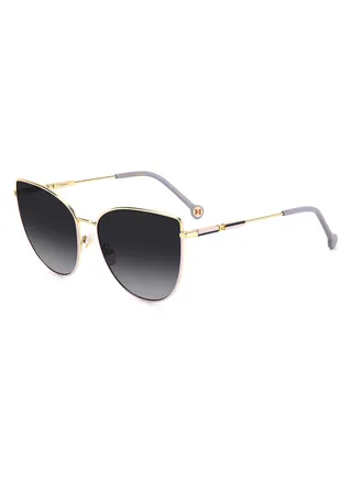Women's UV Protection Cat Eye Sunglasses - Her 0138/S Gold Millimeter - Lens Size: 59 Mm 