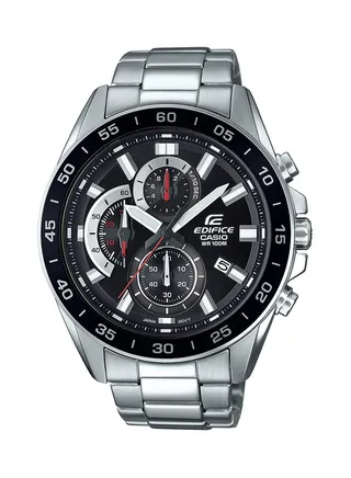 Men's Edifice Stainless Steel Chronograph Watch EFV-550D-1AVUEF - 47 mm - Silver 