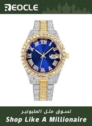 New Women's Watch Full Diamond Roman Scale Calendar Fashionable Women's Watch Quartz Watch 