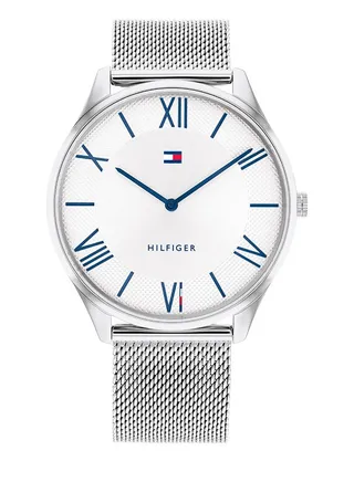 Men Analog Round Shape Stainless Steel Wrist Watch 43 mm 