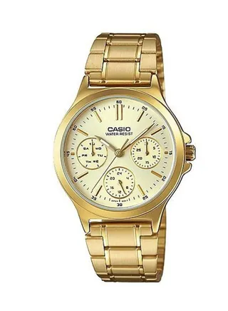 Women's Stainless Steel Analog Wrist Watch LTP-V300G-9AUDF - 33 mm - Gold 