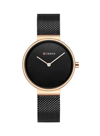 Women's Water Resistant Alloy Analog Watch 9016 - 30 mm - Black 