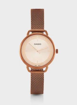 Steel Strap Analog Watch
