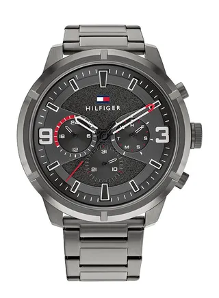 Men Analog Round Shape Stainless Steel Wrist Watch 50 mm 
