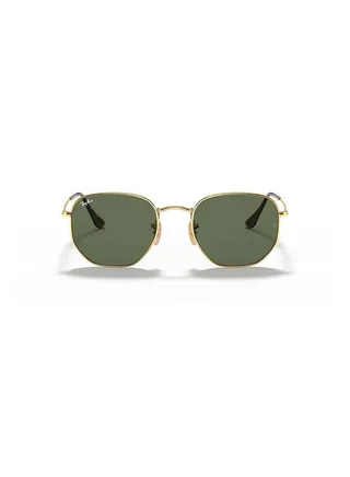 Hexagonal Flat Lens 100% UV Protected Sunglasses - RB3548 01 51 - Lens Size: 51 mm - Gold 