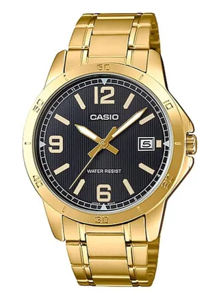 Stainless Steel Analog Watch MTP-V004G-1B - 47 mm - Gold 