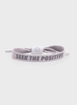 Seek The Positive Grey Bracelet