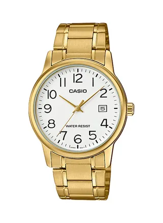 Men's Stainless Steel Analog Watch MTP-V002G-7B2 - 37 mm - Gold 