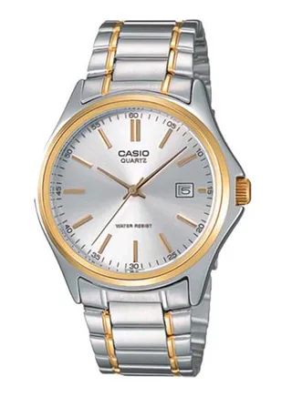 Men's Stainless Steel Quartz Analog Watch MTP-1183G-7ADF - 39 mm - Silver/Gold 
