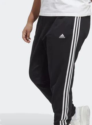 Essentials 3-Stripes French Terry Cuffed Joggers (Plus Size
