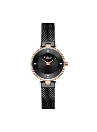 Women's Water Resistant Analog Watch 9031 - 35 mm - Black 