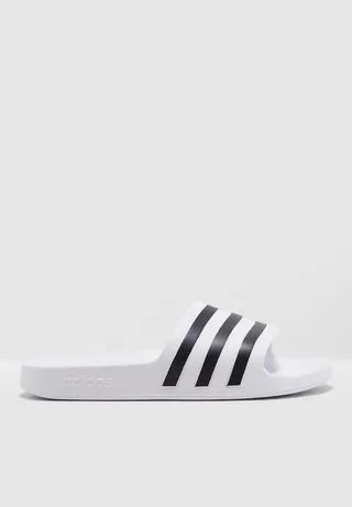 EVA Adilette Aqua Slides White/Black 